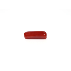 Natural Red Coral Oval Cabochon Loose Gemstone 5.73 Carat Certified Wholesale - Product Image 3