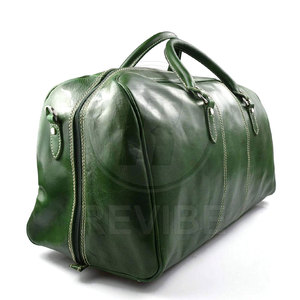 Trendy Design Genuine <b>Leather</b> Duffle <b>Bags</b> for Gym & Travel-Modern Style Premium Look 30-40L Capacity Lightweight & Eco-Friendly - Product Image 5