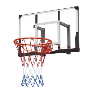 Aro de Baloncesto de Acero Sólido de 44 Pulgadas para Montar en la Pared con Tablero de PC de 0.08 Pulgadas de Grosor, Equipo de Entrenamiento para Exteriores - Product Image 6