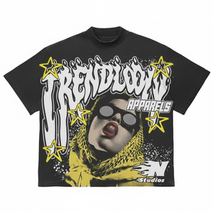 Camiseta Unisex Extra Grande de Algodón Ecológico con Logotipo Personalizado, Camiseta de Algodón Premium para Streetwear con Estampado Personalizado - Product Image 3