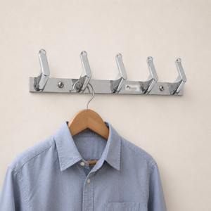 Metal Home Organization Accessories 8 <b>Hook</b> <b>Wall</b> Mounted Storage Rack Heavy Duty Coat Bag and Towel <b>Key</b> Clothes Organizer Space - Product Image 3