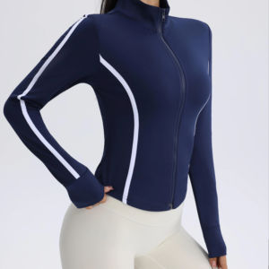 Chaqueta de Yoga para Mujer, Elástica, Personalizada, Transpirable, para Gimnasio, Entrenamiento, Running y Fitness - Product Image 2