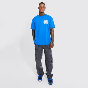 T-shirts pour hommes en tricot surdimensionnés avec personnalisation complète, nouvelle arrivée, meilleur prix, taille adulte, vêtements d'été - Product Image 3