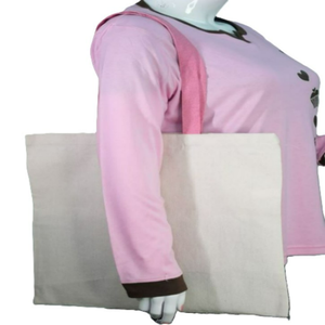 Sac fourre-tout promotionnel en toile de coton calicot écologique réutilisable avec fermeture éclair, imprimé logo personnalisé, taille moyenne, bio, en gros - Product Image 5