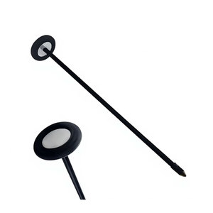 Marteau de réflexes neurologiques noir, 9 pouces, manche court en plastique, outil d'examen médical diagnostique, test de réflexes tendineux - Product Image 2