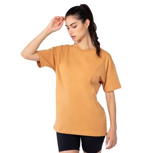 Camiseta OEM al por mayor, de punto fino y peso pesado, negra, con estampado gráfico DTG, lavado ácido, estilo vintage, personalizada para mujer, de alta calidad. - Product Image 1