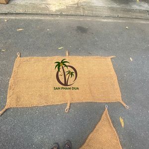 Voile d'ombrage en fibre de coco COCO ECO BRAND et voile d'ombrage de jardin avec support de fixation à crochet - Product Image 2