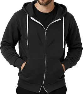 Sweat à capuche zippé pour homme Dry Fit avec tissu anti-humidité et design performant - Product Image 2