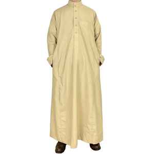 OEM Service Breathable <b>Men</b> Jubbah Thobes New Style Islamic Clothing Arabic Style <b>Men's</b> Jubba <b>Thobe</b> - Product Image 3