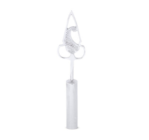 Bâton de commandant maçonnique haut de gamme plaqué argent pour la Loge Bleue, accessoire de régalia - Product Image 1