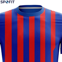 Maillot de football personnalisé à manches courtes, léger, respirant, tissu à séchage rapide, impression par sublimation, vêtements d'équipe, clubs sportifs