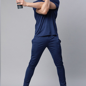<b>Men</b> Polyester/Cotton Eco-Friendly 320g Everyday <b>T</b>-<b>Shirt</b> O-Neck Casual <b>Striped</b> Tee Custom Logo OEM ODM Wholesale Supplier Premium - Product Image 4