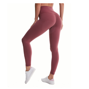 Best Selling Ladies High-Waist Gym <b>Leggings</b> Quality Spandex / Polyester Fitness Pants Solid <b>Pattern</b> Sports <b>Leggings</b> - Product Image 1