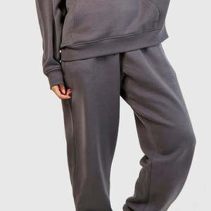 OEM Women Eco-Friendly Lightweight Breathable Hooded Tracksuit Set Gym <b>Workout</b> <b>Hoodie</b> Sweatshirt Jogger Pants Casual Fitness - Product Image 4