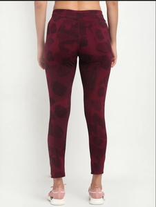 Leggings de yoga taille haute pour femme, longueur cheville, imprimés, extensibles, en Spandex/Nylon, avec fermeture élastique à la taille, légers, motif numérique - Product Image 4