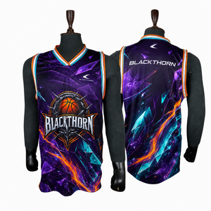 Camiseta de Baloncesto Reversible Personalizada para Hombre, sin Mangas, Cuello en V, Sublimada, con Paneles de Malla de Poliéster, Ajuste Atlético, Ropa Deportiva de Equipo - Product Image 4