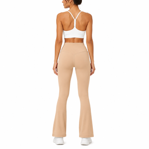 High Waist Yoga <b>Flare</b> Pants One Piece Yoga Pants Hip Lifting Sports Tights <b>Leggings</b> - Product Image 3