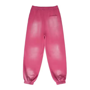 Pantalon de jogging évasé ample délavé à l'acide et effet soleil décoloré pour homme, style streetwear décontracté et confortable, collection 2026 - Product Image 6