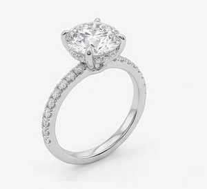 Bague de fiançailles en moissanite haut de gamme avec pierre de clarté VVS brillante pour femme, disponible au meilleur prix - Product Image 5