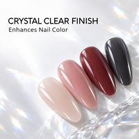 Vernis à ongles transparent haute brillance sans résidu 100 ml, marque privée, vente en gros, fabricant OEM