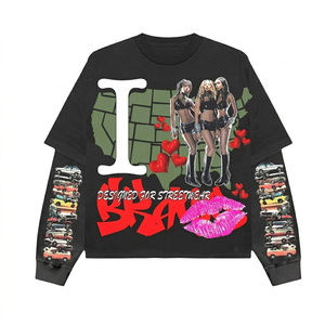 เสื้อยืดผู้ชายปี 2025 ผ้าฝ้าย 100% ทรงหลวม พิมพ์ลาย ระบายอากาศได้ดี นุ่มสบาย ด้วยผ้าสองชั้น ดีไซน์ทันสมัย - Product Image 6