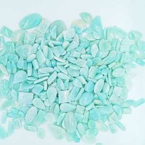 พลอยอะมาโซไนต์สีน้ำเงินธรรมชาติแบบคาโบชอง ขัดเงา สำหรับทำเครื่องประดับ ขายส่งจำนวนมาก - Product Image 4