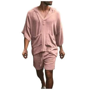 Camiseta de punto de manga corta para hombre con cuello de tijera, fresca, antiarrugas y antipilling para verano - Product Image 4