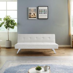 Divano Letto Convertibile in Tessuto per Soggiorno, Design Pieghevole - Product Image 1