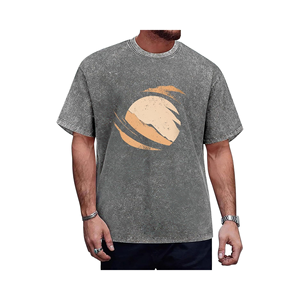 Vintage Wash Oversized T <b>Shirt</b> 100 Cotton 240 GSM Acid Wash Streetwear Style USA Market Oversized Graphic T <b>Shirt</b> - Product Image 5