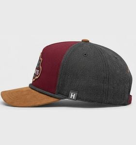 Gorra Trucker Injaehats de 6 Paneles, Color Granate Gris, Ajustable, Unisex, Casual, con Logotipo Bordado en el Panel Frontal, Lona, Poliéster y Algodón - Product Image 3