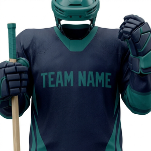 Jersey de Hockey sobre Hielo Personalizado al por Mayor OEM |   Tela de malla transpirable |   Uniformes de Hockey con Logotipo, Uniformes de Hockey sobre Hielo OEM Directos de Fábrica - Product Image 4