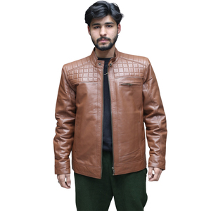 Hot Selling <b>Men</b> Clothing <b>Leather</b> <b>Jacket</b> New Fashion <b>Men</b> <b>Leather</b> <b>Jacket</b> Windproof <b>Leather</b> <b>Jacket</b> - Product Image 3