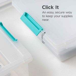 Contenitori di Plastica con Coperchi 6 Qt, Confezione da 4, Prodotti negli USA, Piccoli Contenitori per Artigianato e Giochi Sensoriali - Product Image 3
