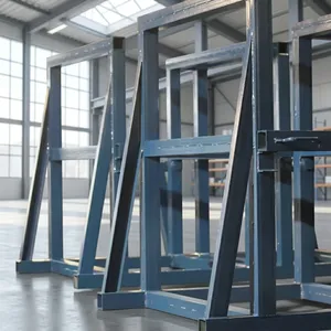 Steel Frame Structure Square Gray Industrial Warehouse Durable Coated Metal Building Material - Product Image 2