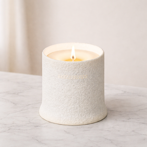 Recipiente de Cerámica Premium para Velas, Acabado Rústico, Resistente al Calor, Pared Gruesa, Duradero, Decoración de Hogar de Lujo, Elegante Portavelas Individual - Product Image 5