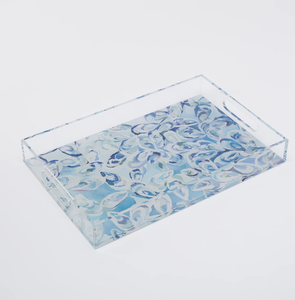 Best Quality Printed Acrylic Serving Storage Tray For Serving Beverages Snack Breakfast Chic Organizer Platter For <b>Coffee</b> <b>Table</b> - Product Image 5