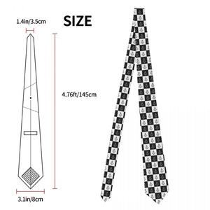 Corbata Masónica de Poliéster Estampada con Patrón Geométrico, Diseño Formal y Duradero - Product Image 3