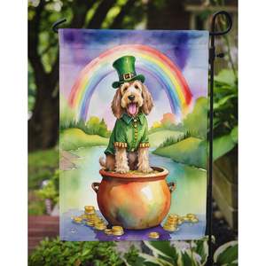 St Patrick's Day Otterhound <b>Garden</b> <b>Flag</b> Multicolor Decorative Mailbox & Patio Banner for Yard & Lawn Artwork for Flower Beds - Product Image 3