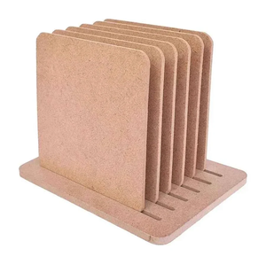 MDF <b>Coaster</b> With <b>Coaster</b> Stand Sublimation Blank MDF <b>Cork</b> <b>Coaster</b> Wholesale High Quality - Product Image 1