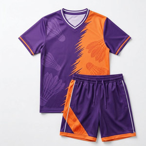 Uniforme de Bádminton para Equipo, Conjunto Deportivo Moderno, Ideal para Clubes Escolares, Competiciones y Actividades Recreativas en Cancha - Product Image 1