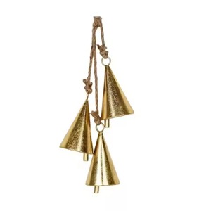 Campanas Colgantes de Metal Rústicas, Adorno Navideño Vintage, Decoración Festiva para Árbol y Hogar - Product Image 6