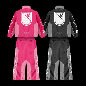 ชุดวอร์มไนลอนสีดำแบบกำหนดเอง เสื้อแจ็คเก็ตซิปแบบสวมใส่ได้ทั้งชายและหญิง ชุดวอร์มกีฬาแบบมีซิปสะท้อนแสง ชุดกันลม - Product Image 4