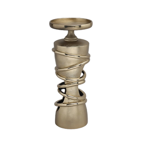 Modern Artistic Sculpture Candle Stands Elegant Black <b>Silver</b> Gold Colors Shiny Matte Finish Modern Antique Style Votive Stand - Product Image 6