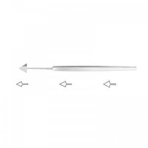 Cuchilla de queratómico Jaeger para cirugía oftálmica, instrumento manual con certificación CE - Product Image 1