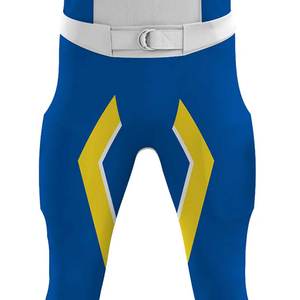 Ensemble d'uniformes de football américain, taille plus, unisexe, adultes, manches courtes, 100% polyester, tissu imprimé par transfert thermique, respirant et anti-transpiration - Product Image 5