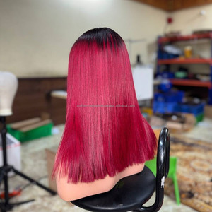 Perruques en cheveux humains bruts vietnamiens de qualité supérieure, lisses comme des baguettes, avec dentelle frontale transparente HD, personnalisables, sans nœuds - Product Image 3