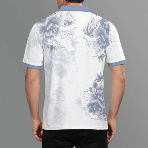 เสื้อโปโลผู้ชายแบบกำหนดเอง เสื้อกอล์ฟแห้งเร็ว พิมพ์ลาย ประสิทธิภาพสูง แขนสั้น ชุดกีฬา OEM ODM เสื้อโปโลผู้ชาย - Product Image 3
