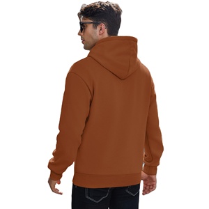 High Quality Men's Pullover Hooded Sweatshirts Heavyweight Cotton <b>Fleece</b> <b>Black</b> Printed Pocket Design Eco-Friendly Quick Dry - Product Image 2