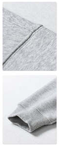 Service OEM, vente en gros de sweats à capuche légers en coton uni pour hommes, taille grande, été - Product Image 4