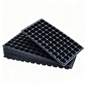 Baki Bibit Sel-Duplikat 200/288 Lubang, Bahan PE Hitam Tahan Lama, Baki Pembibitan 0.7 Galon, Langsung dari Pabrik, Skala Besar - Product Image 5
